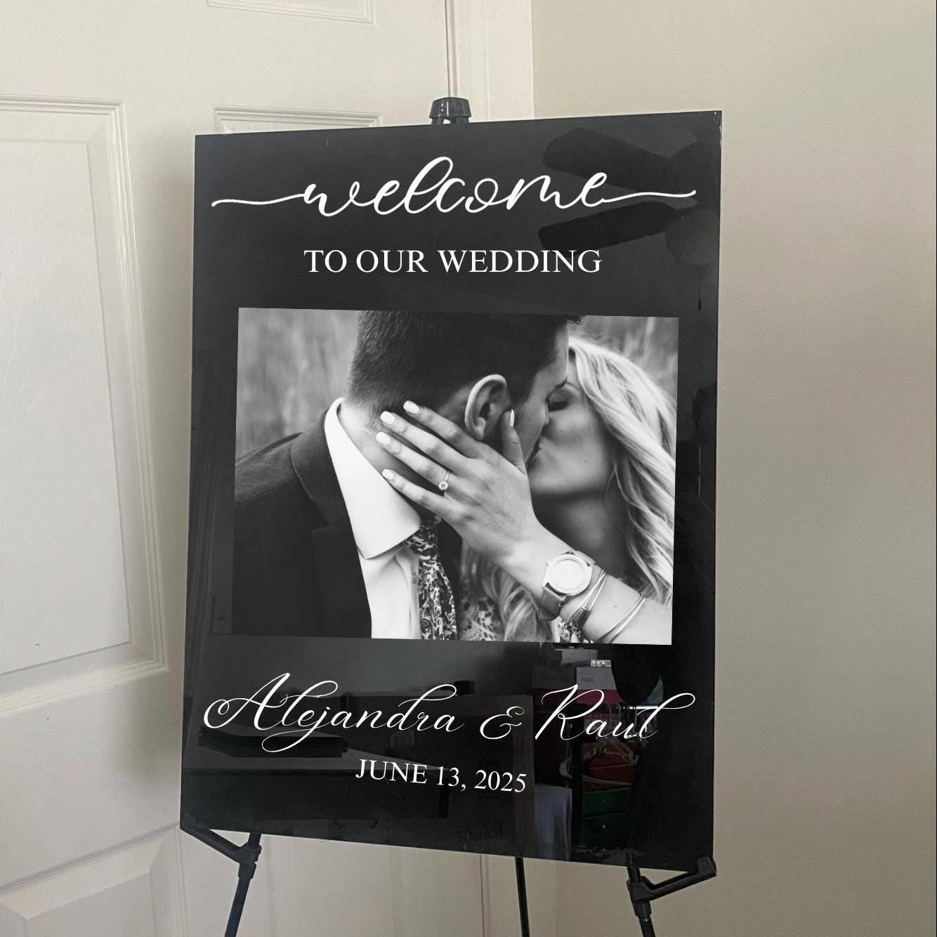Wedding Welcome Sign, Welcome to our happily ever after sign, Welcome to our forever welcome sign, Acrylic wedding welcome sign