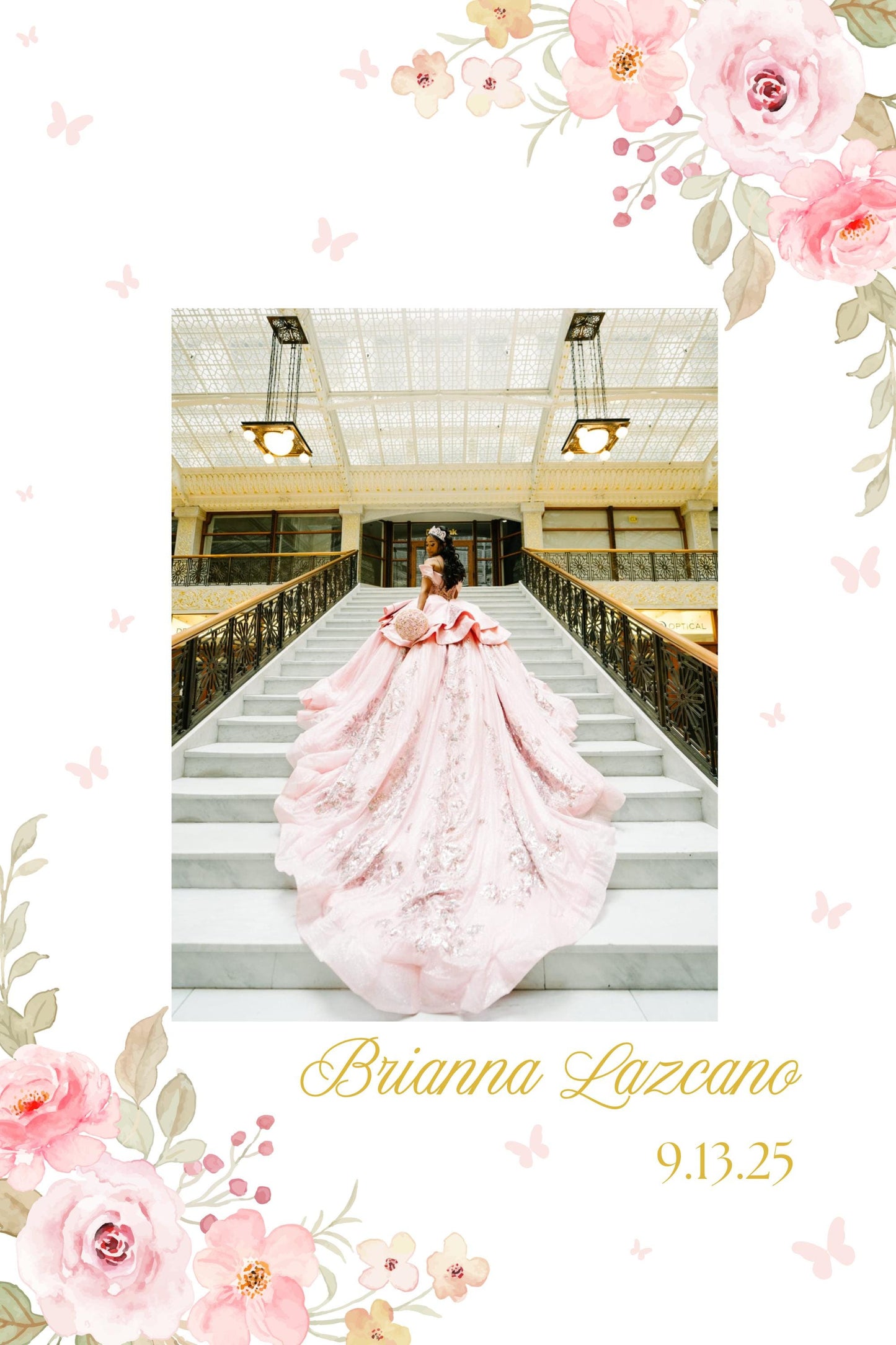 Quinceañera Welcome Sign with Picture, Welcome Acrylic Sign, Sweet 16 Welcome Sign, Welcome to my Quinceañera, Welcome to my sweet sixteen
