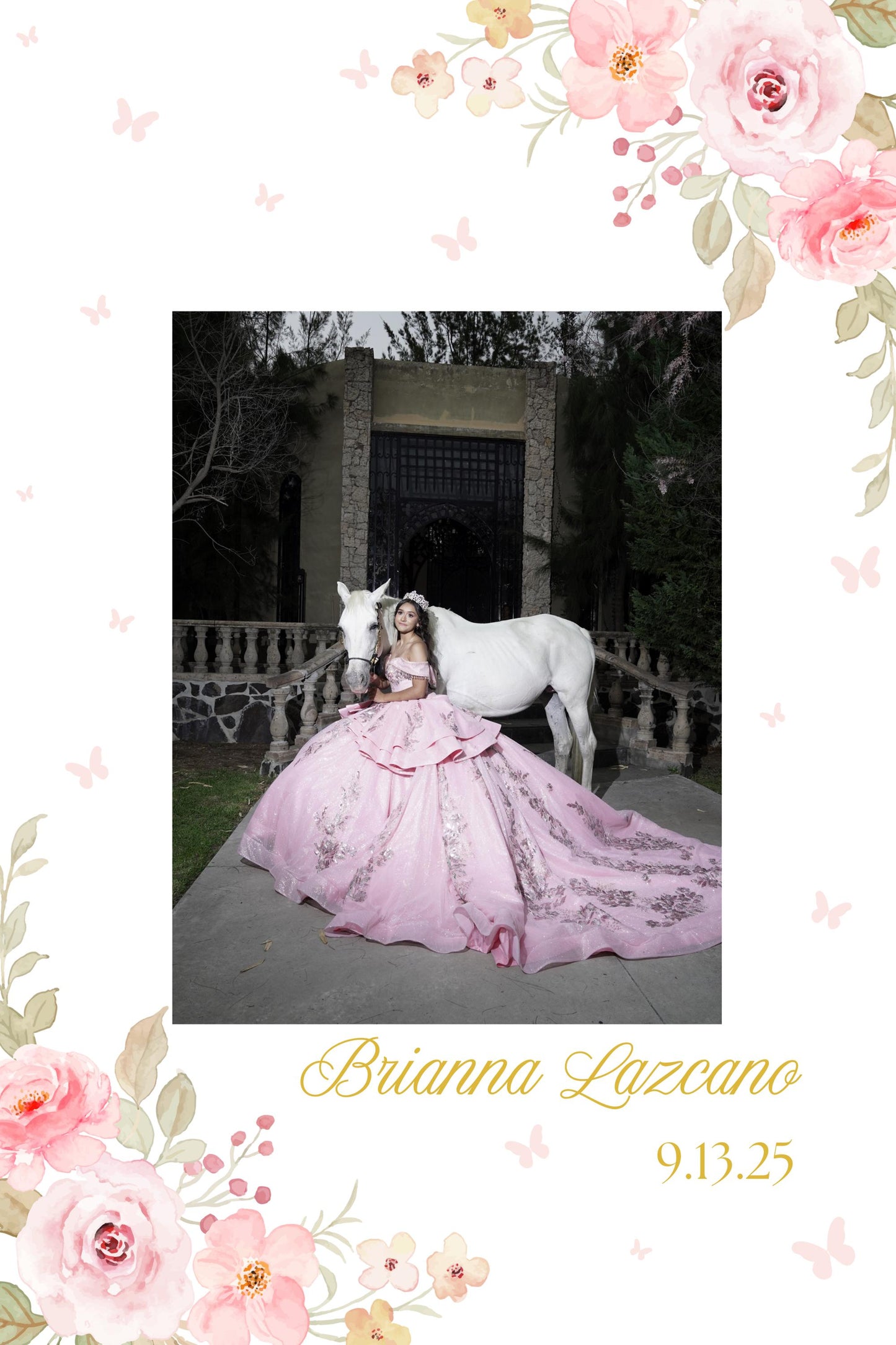 Quinceañera Welcome Sign with Picture, Welcome Acrylic Sign, Sweet 16 Welcome Sign, Welcome to my Quinceañera, Welcome to my sweet sixteen