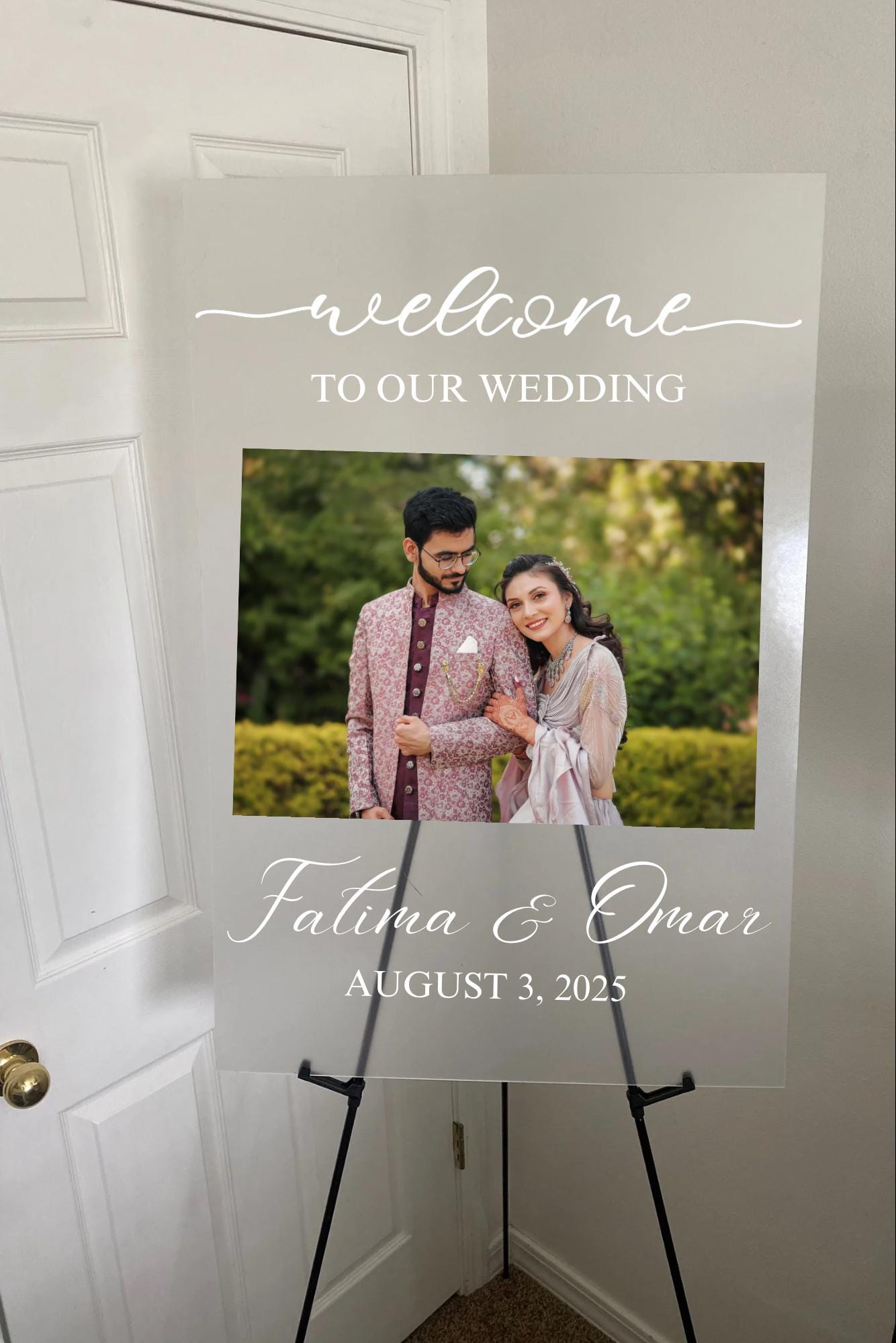 Wedding Welcome Sign, Welcome to our happily ever after sign, Welcome to our forever welcome sign, Acrylic wedding welcome sign