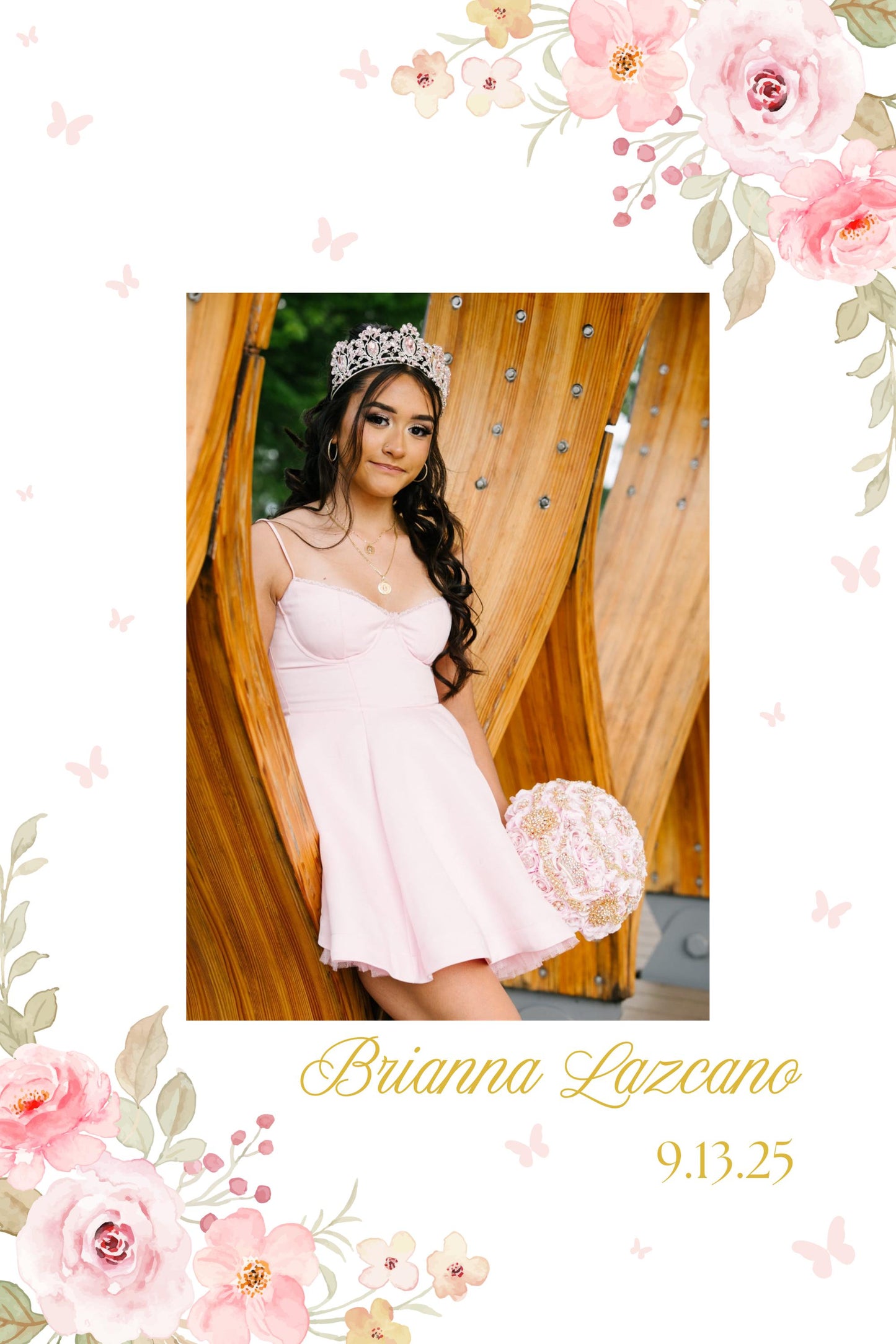Quinceañera Welcome Sign with Picture, Welcome Acrylic Sign, Sweet 16 Welcome Sign, Welcome to my Quinceañera, Welcome to my sweet sixteen