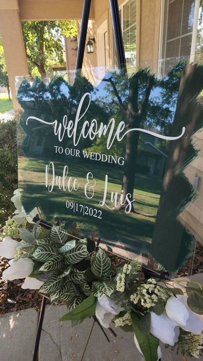 Welcome to our Wedding acrylic sign, wesding acrylic, welcome to our wedding acrylic sign, wedding must have, wedding planner, Wedding Decor