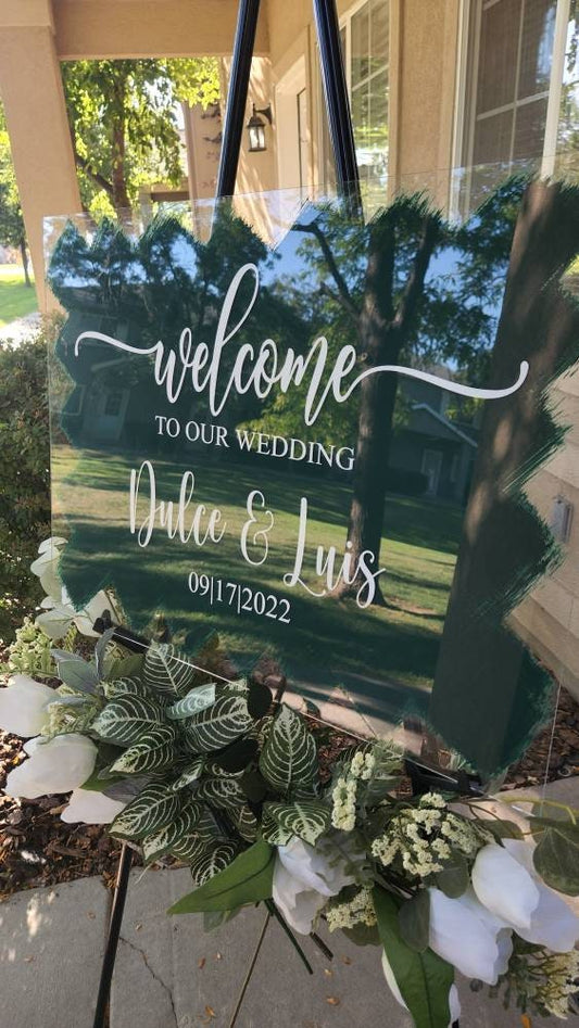 Welcome to our Wedding acrylic sign, wesding acrylic, welcome to our wedding acrylic sign, wedding must have, wedding planner, Wedding Decor