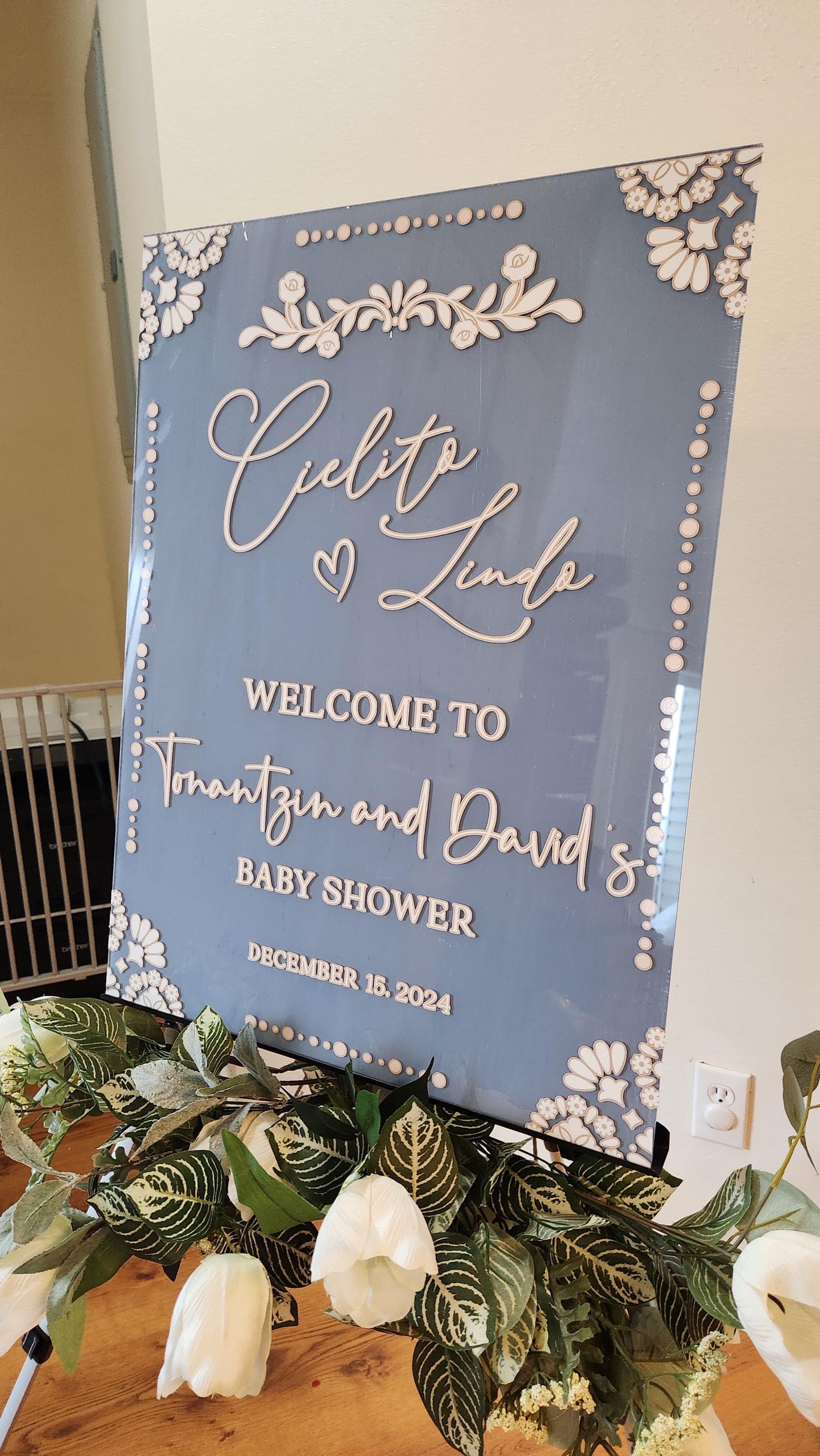 Cielito Lindo Welcome Sign, Baby shower welcome sign, Cielito lindo theme decorations, Babyshower Acrylic, Cielito lindo babyshower welcome