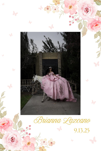 Quinceañera Welcome Sign with Picture, Welcome Acrylic Sign, Sweet 16 Welcome Sign, Welcome to my Quinceañera, Welcome to my sweet sixteen