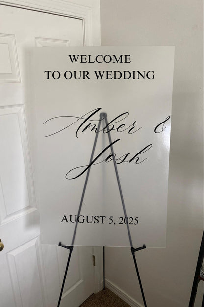Wedding Welcome Sign, Welcome to our happily ever after sign, Welcome to our forever welcome sign, Welcome to our wedding
