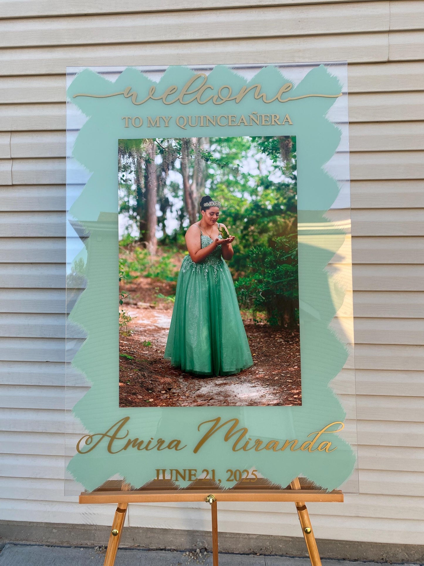 Quinceañera acrylic , welcome to my sweet 16 sign, welcome acrylic sign, custom welcome sign, acrylic paint sign, Quinceañera decorations