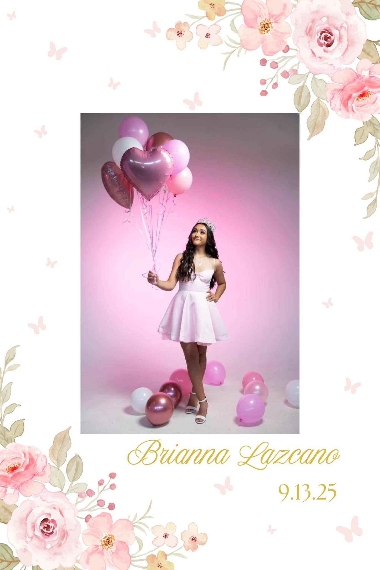 Quinceañera Welcome Sign with Picture, Welcome Acrylic Sign, Sweet 16 Welcome Sign, Welcome to my Quinceañera, Welcome to my sweet sixteen