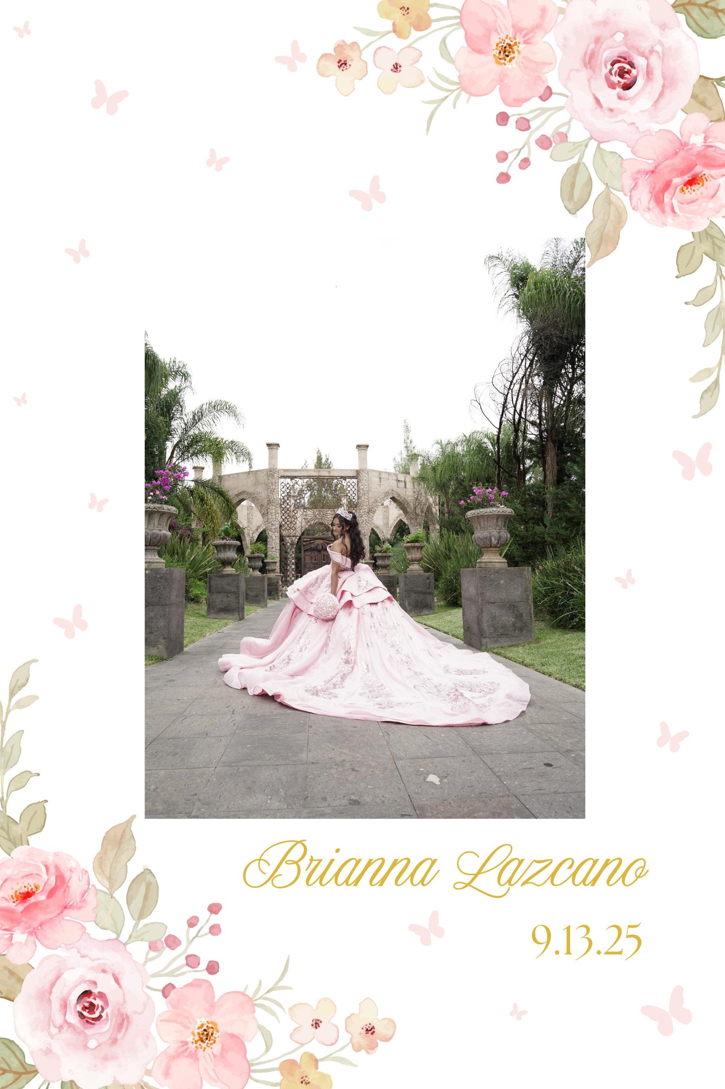 Quinceañera Welcome Sign with Picture, Welcome Acrylic Sign, Sweet 16 Welcome Sign, Welcome to my Quinceañera, Welcome to my sweet sixteen