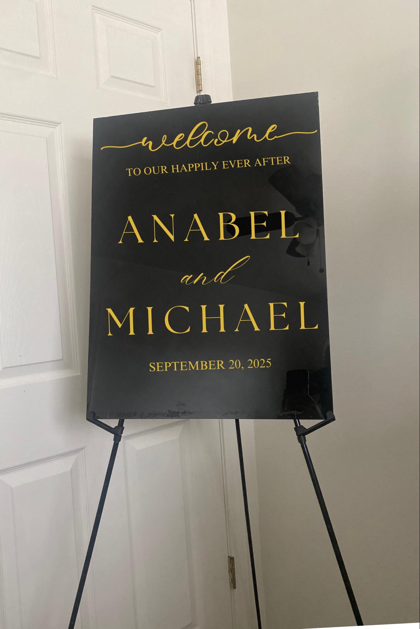 Wedding Welcome Sign, Welcome to our happily ever after sign, Welcome to our forever welcome sign, Acrylic wedding welcome sign