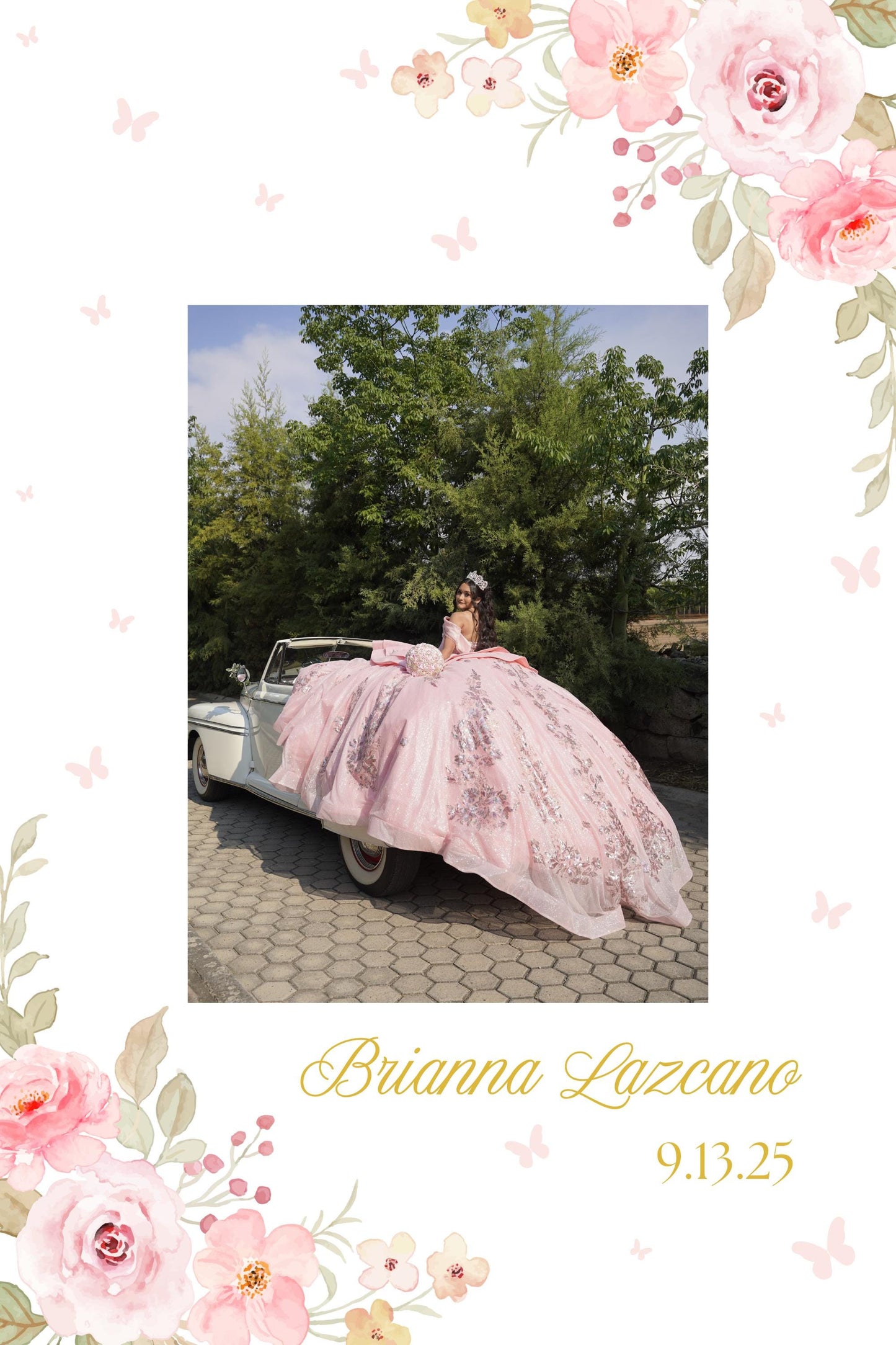 Quinceañera Welcome Sign with Picture, Welcome Acrylic Sign, Sweet 16 Welcome Sign, Welcome to my Quinceañera, Welcome to my sweet sixteen