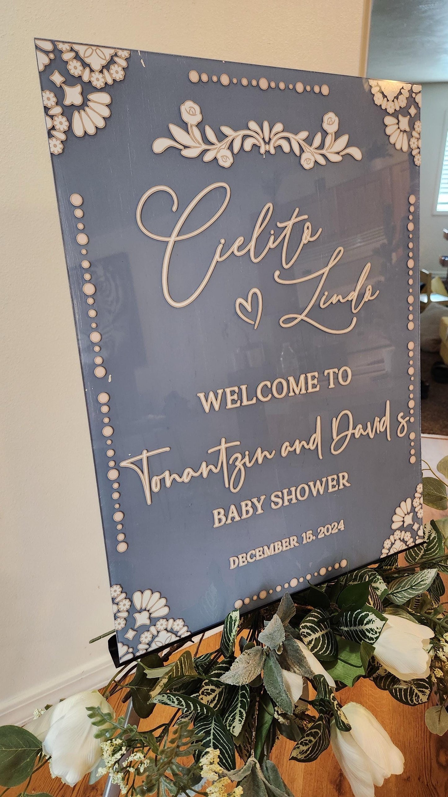 Cielito Lindo Welcome Sign, Baby shower welcome sign, Cielito lindo theme decorations, Babyshower Acrylic, Cielito lindo babyshower welcome